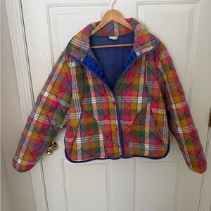 🌷 NWOT ‘BiBi’ Multicolor Plaid Jacket